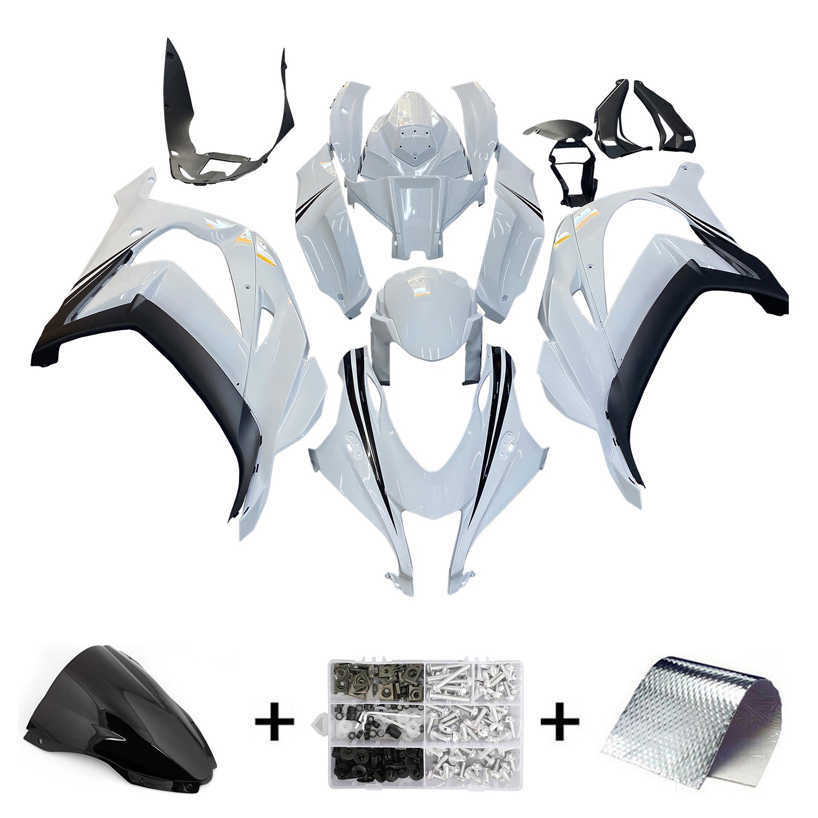 2016-2020 Kawasaki ZX10R Injeksjon Fairing Kit Bodywork Plastic ABS#149