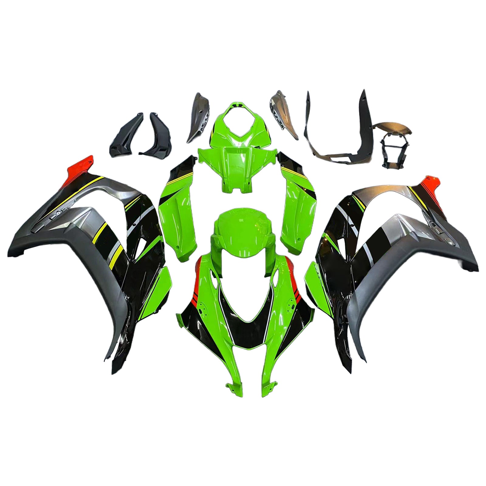 2016-2020 Kawasaki ZX10R injectiekuipset carrosserie kunststof ABS #152