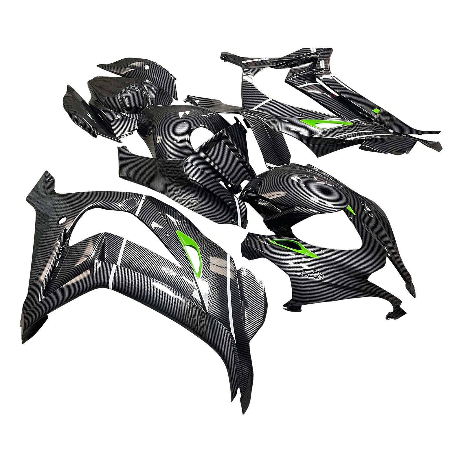 Injection Fairing Kit Bodywork Plastic ABS fit For Kawasaki ZX10R 2016-2020