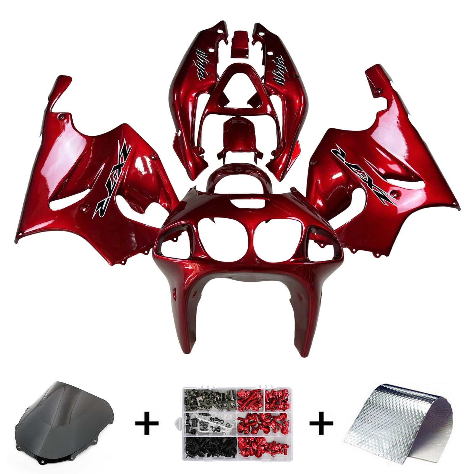 1996-2003 Kawasaki ZX7R Injection Fairing Kit Bodywork Plastic ABS