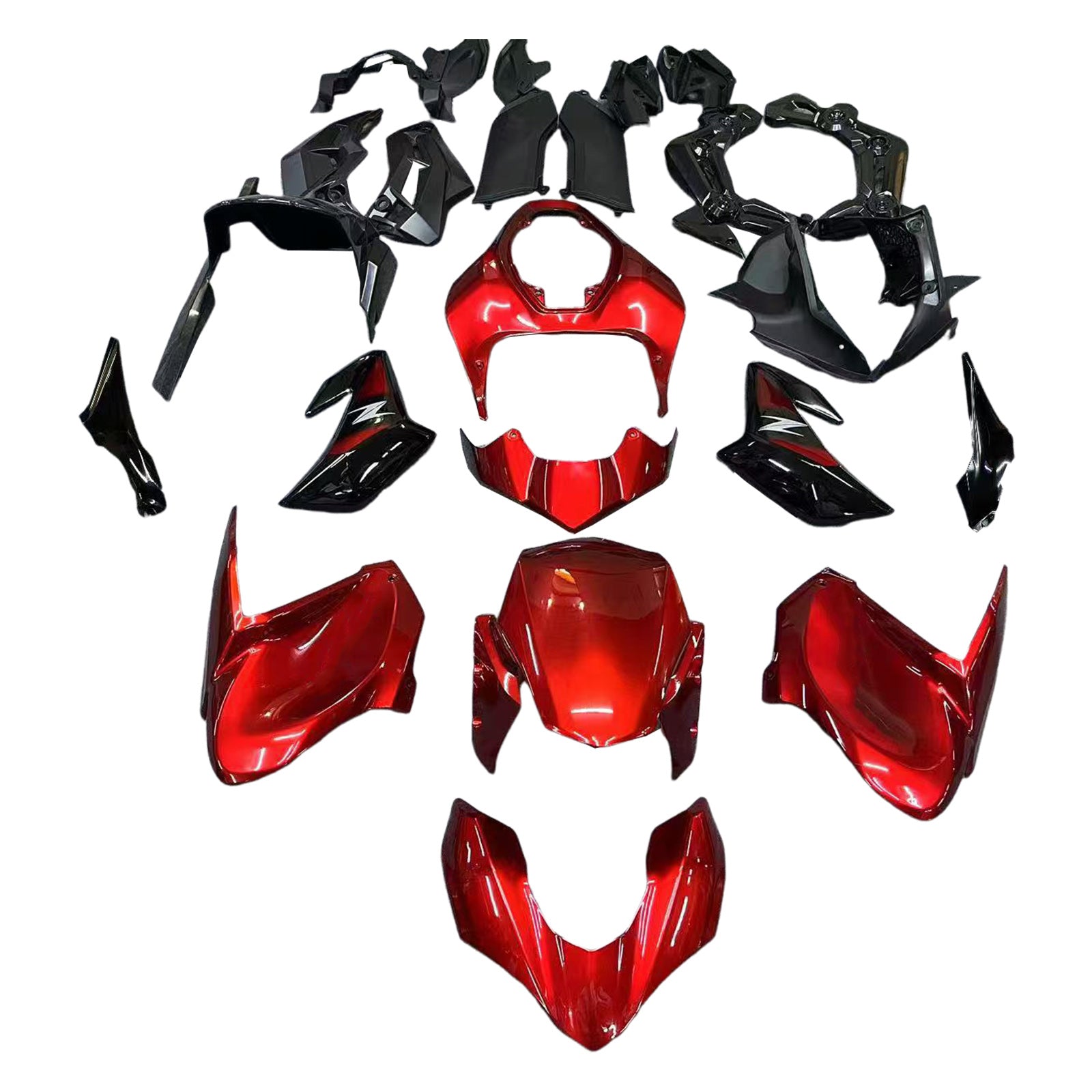 2017-2019 Kawasaki Z900 Amotopart vstrekovacia kapotážová súprava karoséria Plast ABS #103