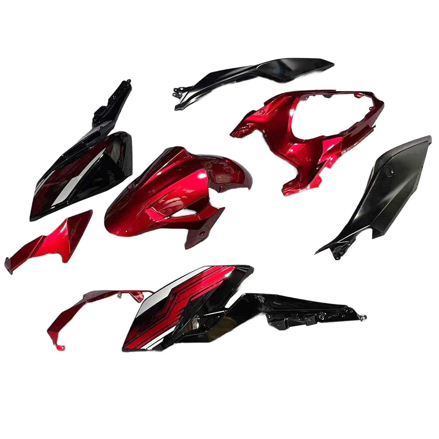 2018-2024 Kawasaki Z400 Amotopart Kit de carénage d'injection carrosserie plastique ABS #101