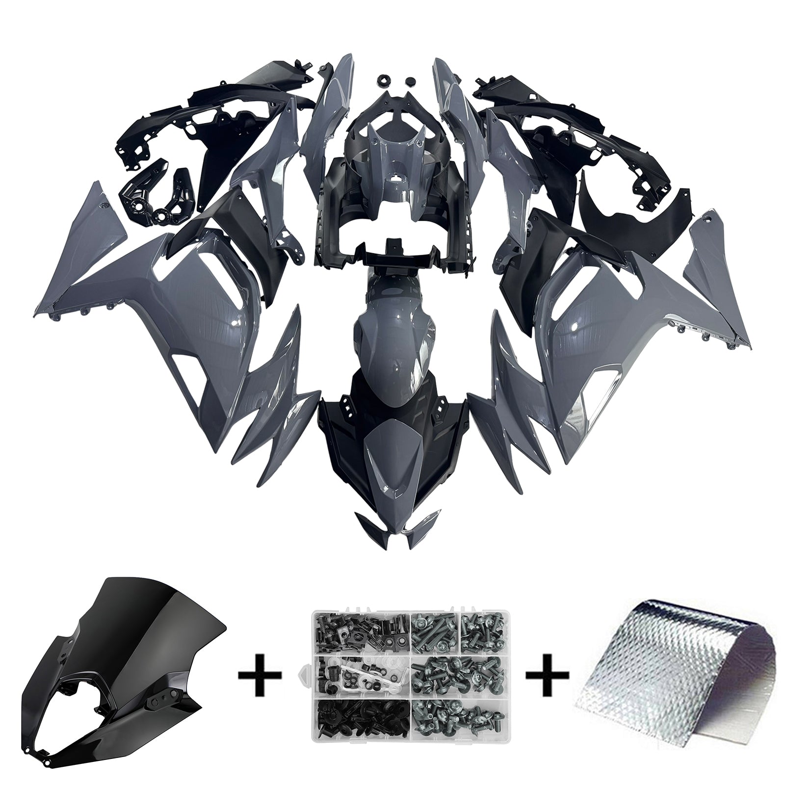 2020-2024 KAWASAKI ER-6F NINJA650 KIT DE FAIRAÇÃO DE INFEÇÃO ABS #101