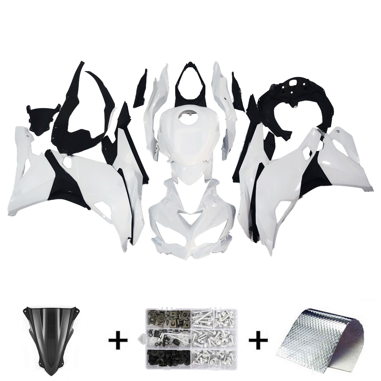 2019-2025 KAWASAKI NINJA ZX-25R AMOTOPART Injeção Kit de carrocerias ABS #104