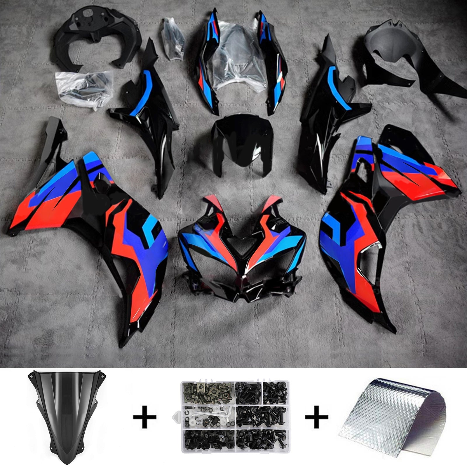 2019-2025 KAWASAKI NINJA ZX-25R AMOTOPART Injeção Kit de carrocerias ABS #104