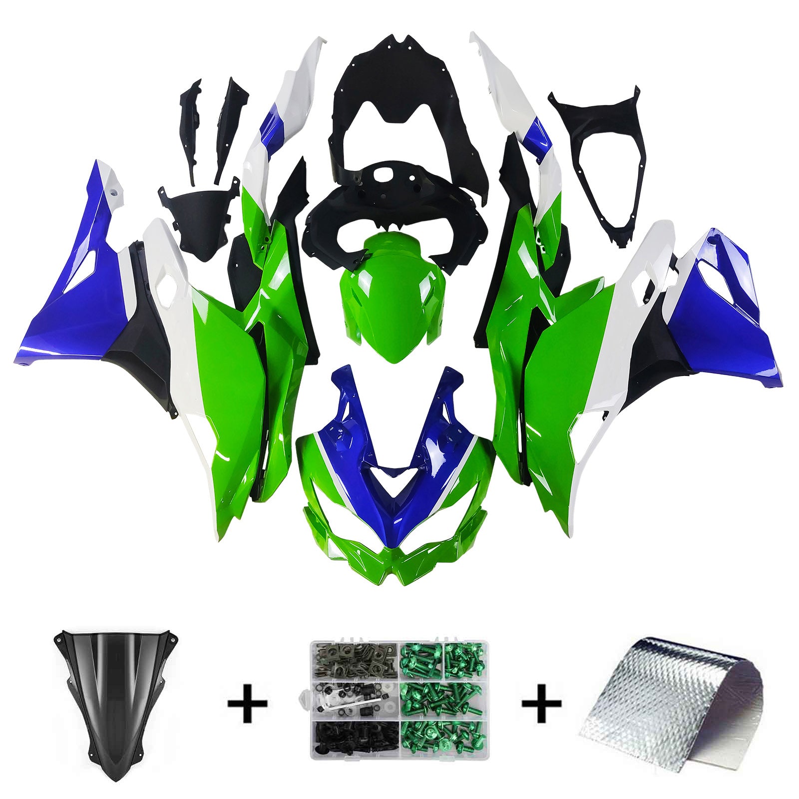 2019-2025 Kawasaki Ninja ZX-25R Amotopart injectiekuipset carrosserie ABS #104