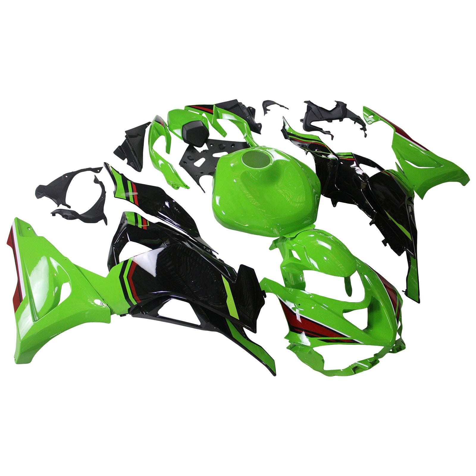 2024-2025 KAWASAKI ZX-6R ZX6R KIT DE FAFORMAÇÃO DE INFEÇÃO ABS PLÁSTICA