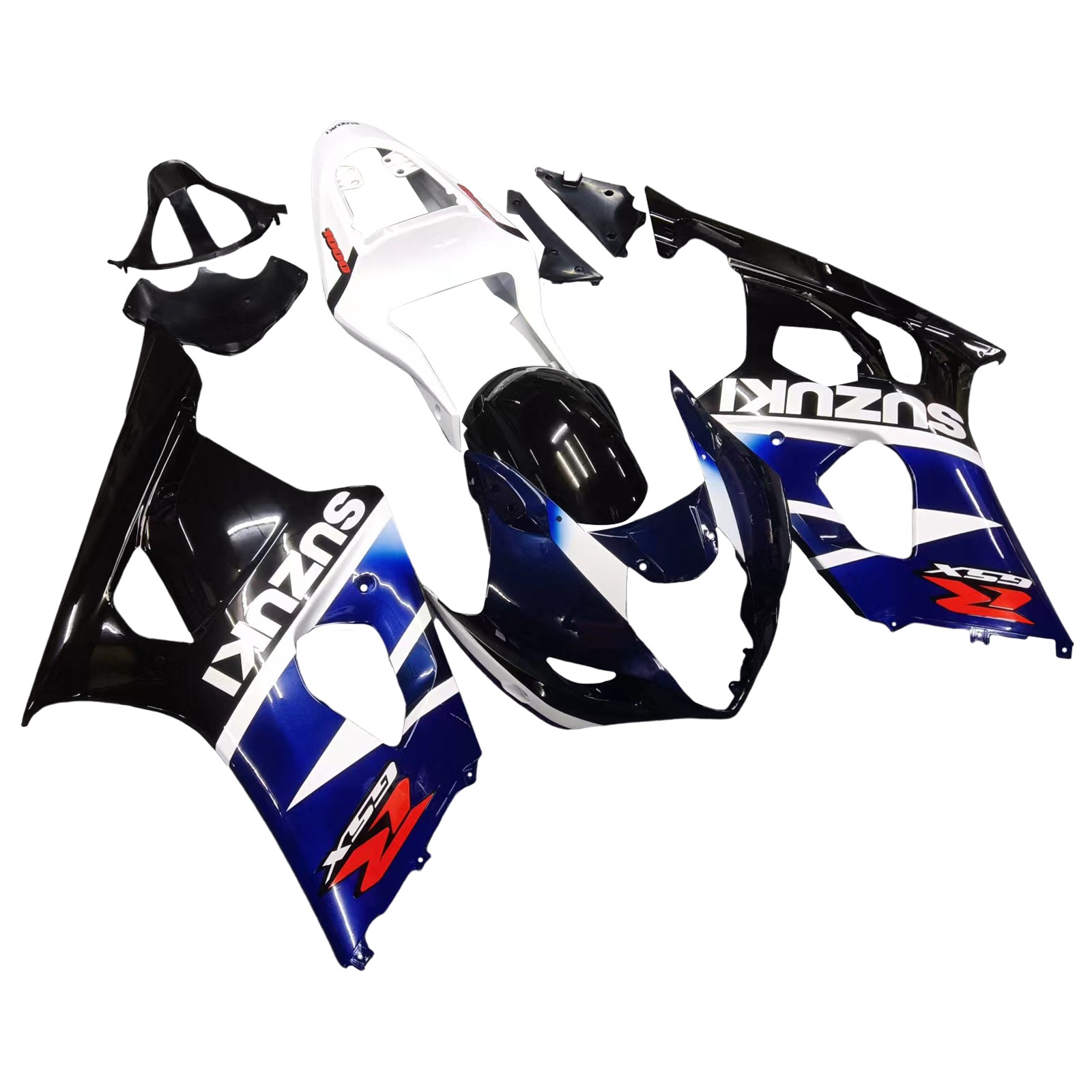 2003-2004 GSXR1000 Karosseribekledning ABS sprøytestøpt plastsett Generisk