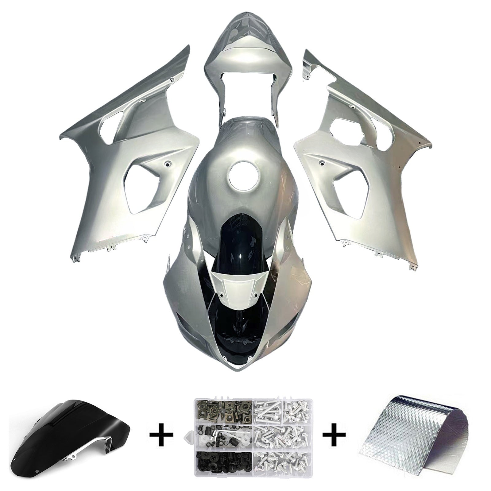 2003-2004 Suzuki GSXR1000 K3 Injection Fairing Kit Karosseri Plast ABS