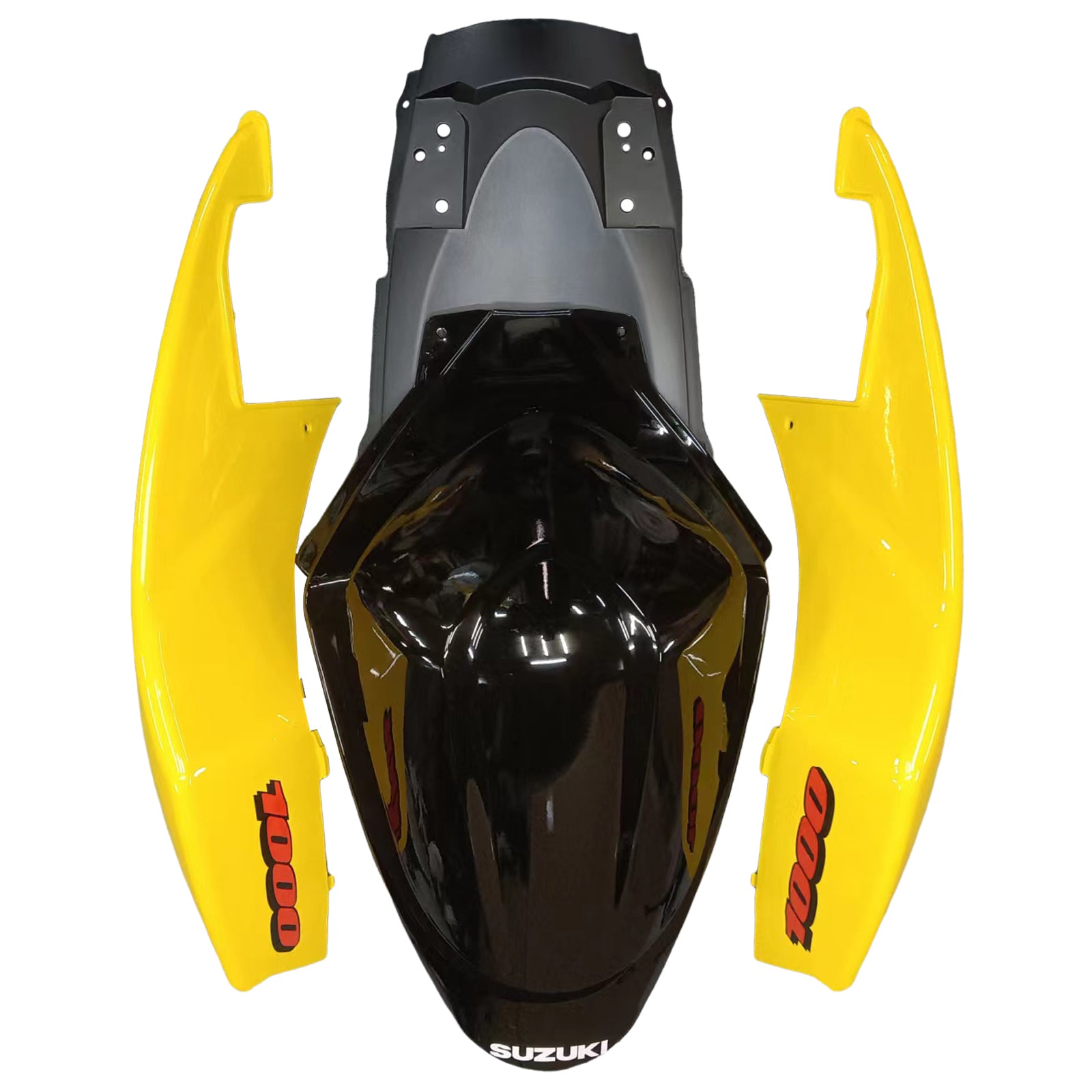 Kit de carénage jaune et noir Suzuki GSXR1000 2005-2006