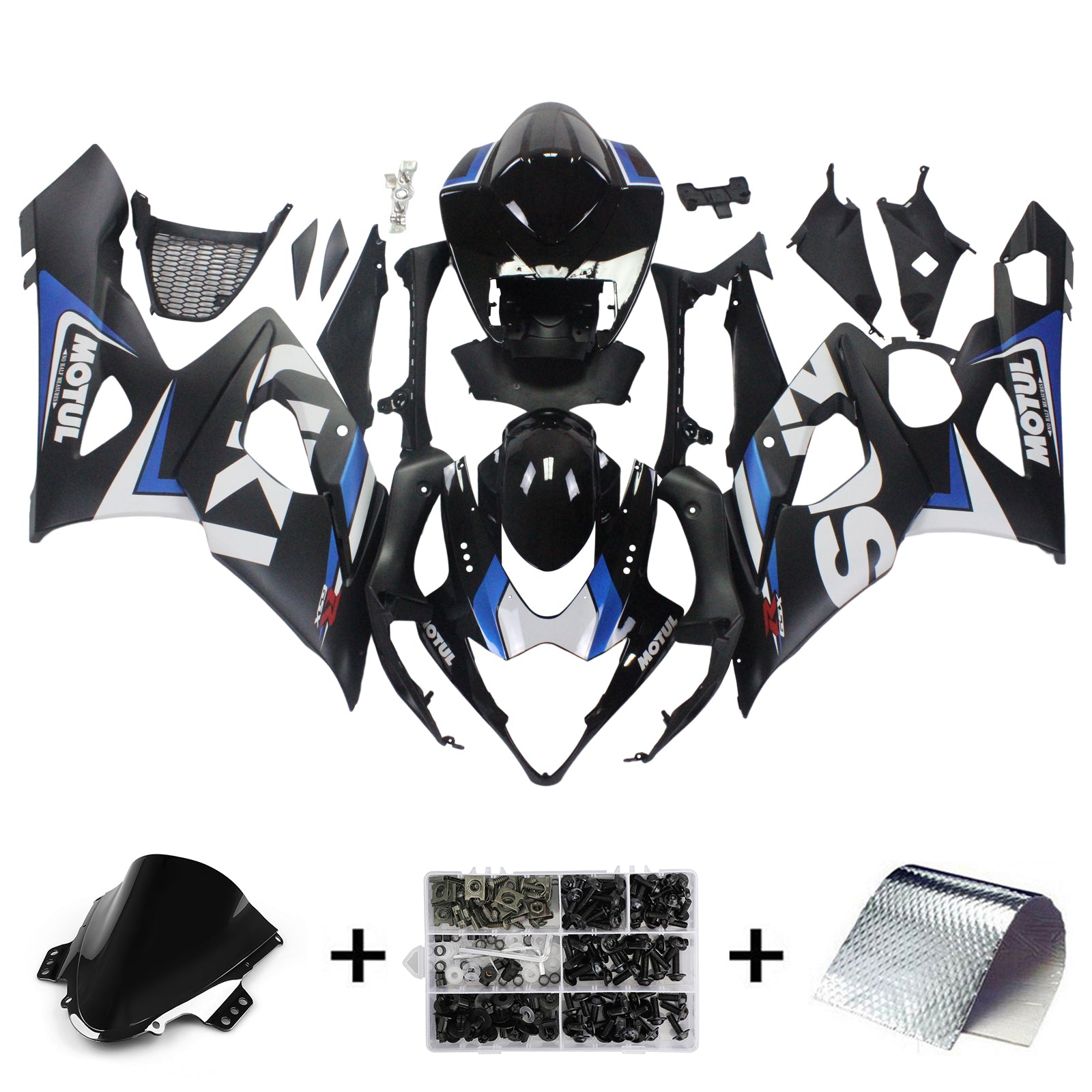 2005-2006 Suzuki GSXR1000 K5 Amotopart Injection Fairing Kit Bodywork Plastic ABS #161