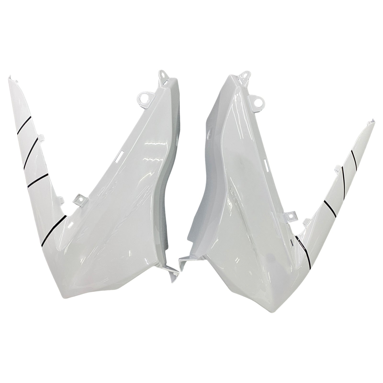 2007-2008 Suzuki GSXR 1000 Carénages Amotopart Blanc Noir Carénage des douanes Alstare Racing