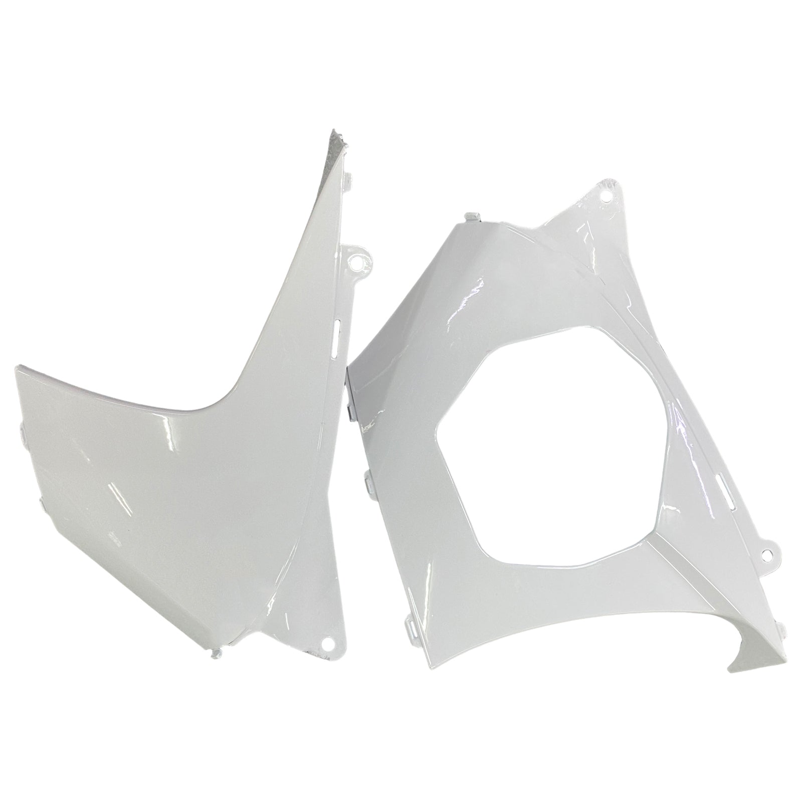 2007-2008 Suzuki GSXR 1000 Carénages Amotopart Blanc Noir Carénage des douanes Alstare Racing