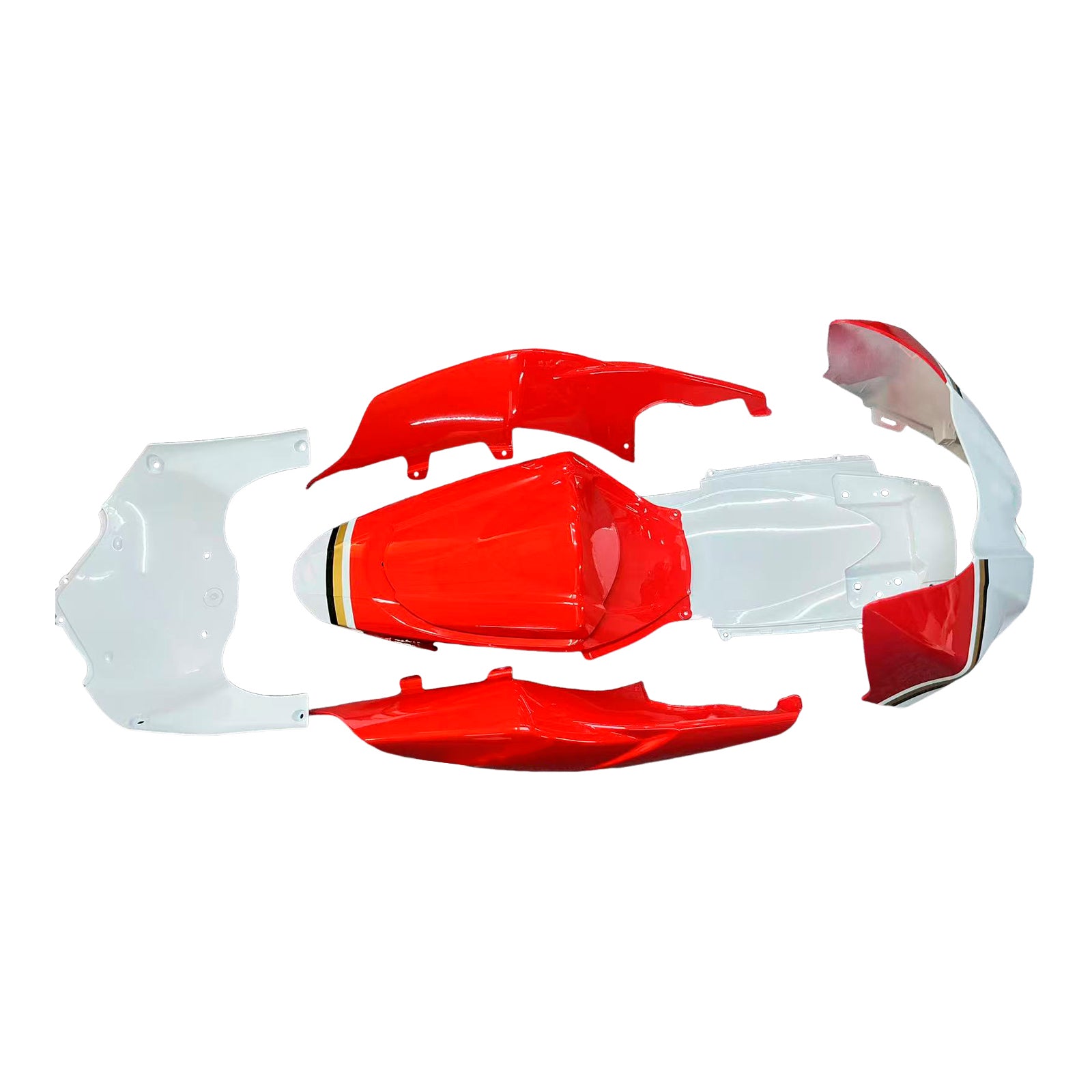 2007-2008 GSXR1000 Rode carrosseriekuip ABS spuitgegoten kunststoffen set Generiek