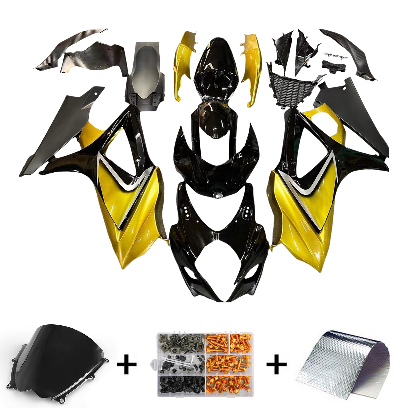 Kit de carénage Suzuki GSXR1000 2007-2008, carrosserie en plastique ABS