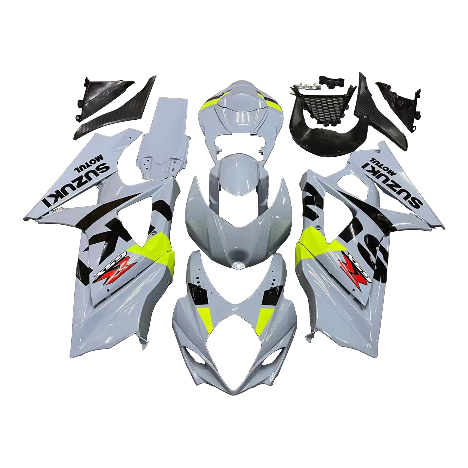 2007-2008 Suzuki GSXR1000 K7 Amotopart Injection Fairing Kit Bodywork Plastic ABS #108