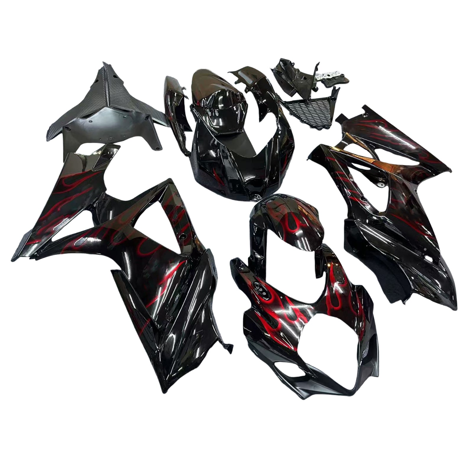 2007-2008 Suzuki GSXR1000 K7 Amotopart Injectiekuipset Carrosserie Kunststof ABS #116