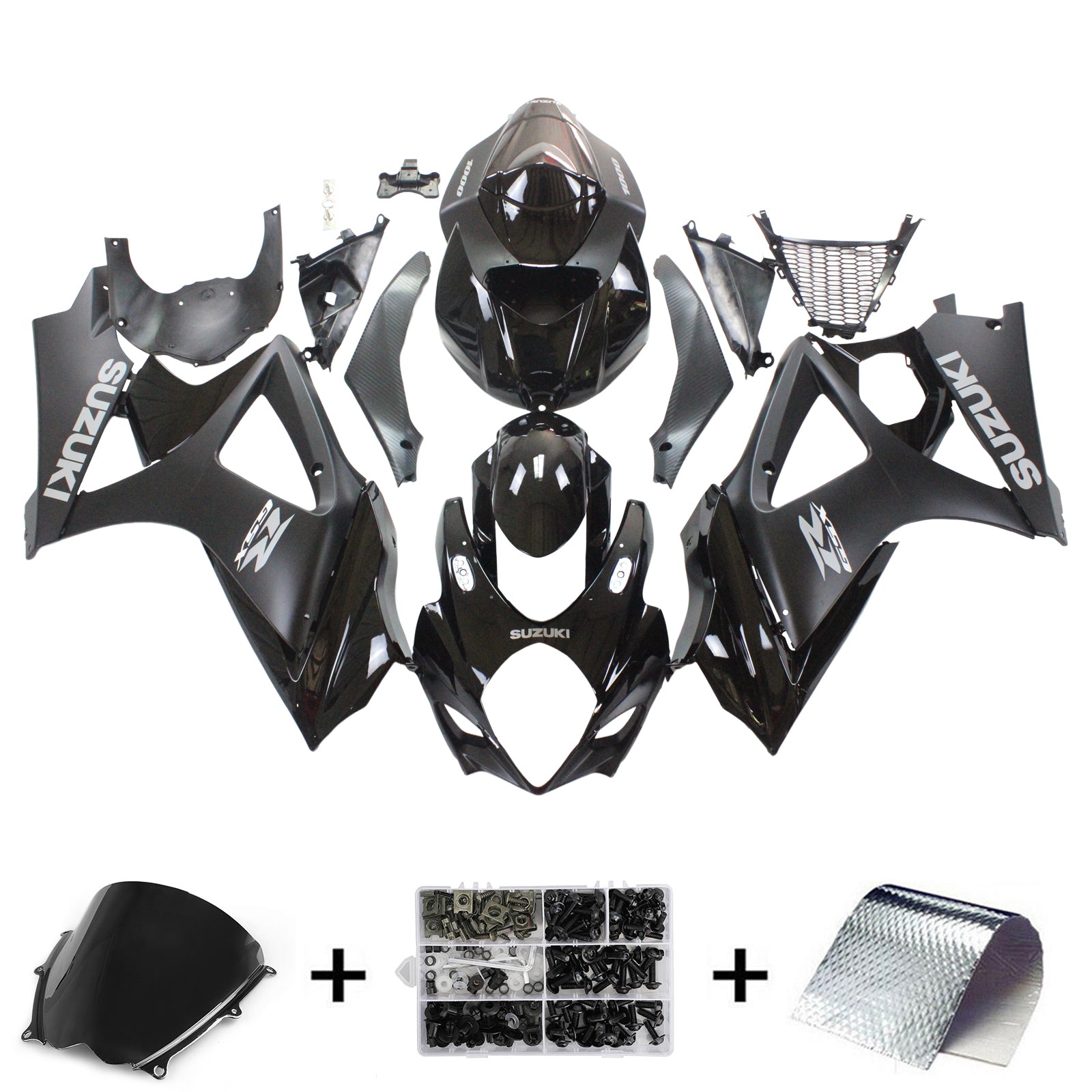 2007-2008 Suzuki GSXR1000 K7 Amotopart Injection Fairing Kit Bodywork Plastic ABS #123