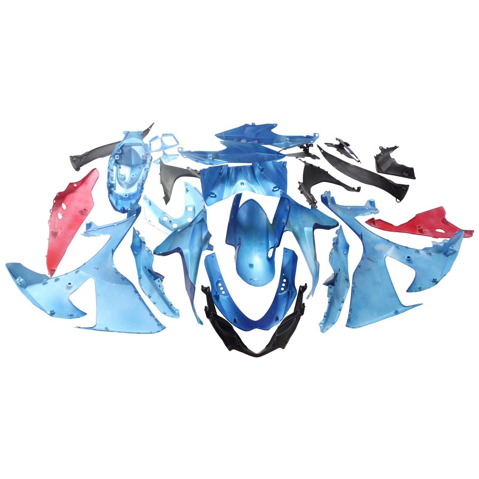 2009-2016 Suzuki GSXR1000 K9 Kit de carénage injection AMOTOPART BORDSWORD PLAST ABS # 127