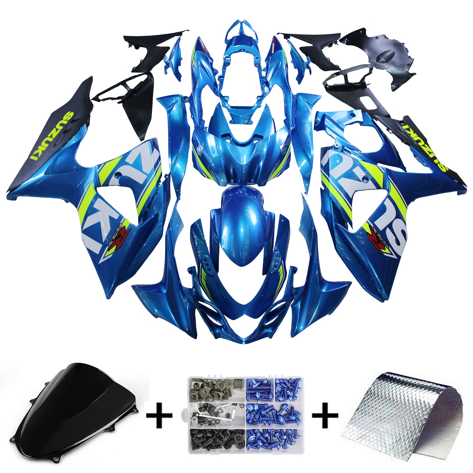 2009-2016 Suzuki GSXR1000 K9 Kit de carénage carrosserie plastique ABS