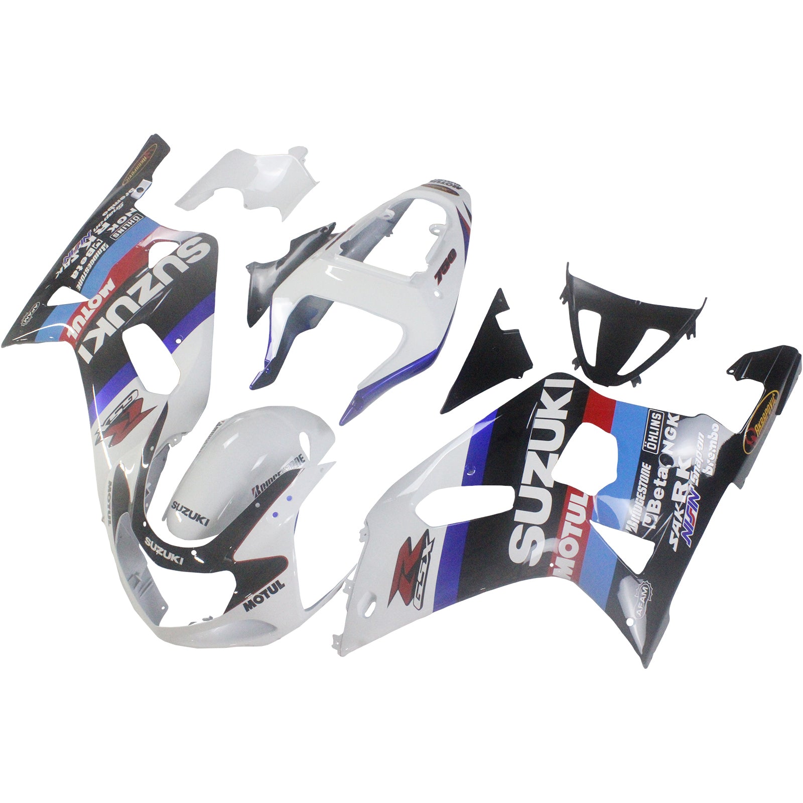 2001-2003 Suzuki GSXR 600 Carénages Suzuki GSXR Racing multicolores génériques