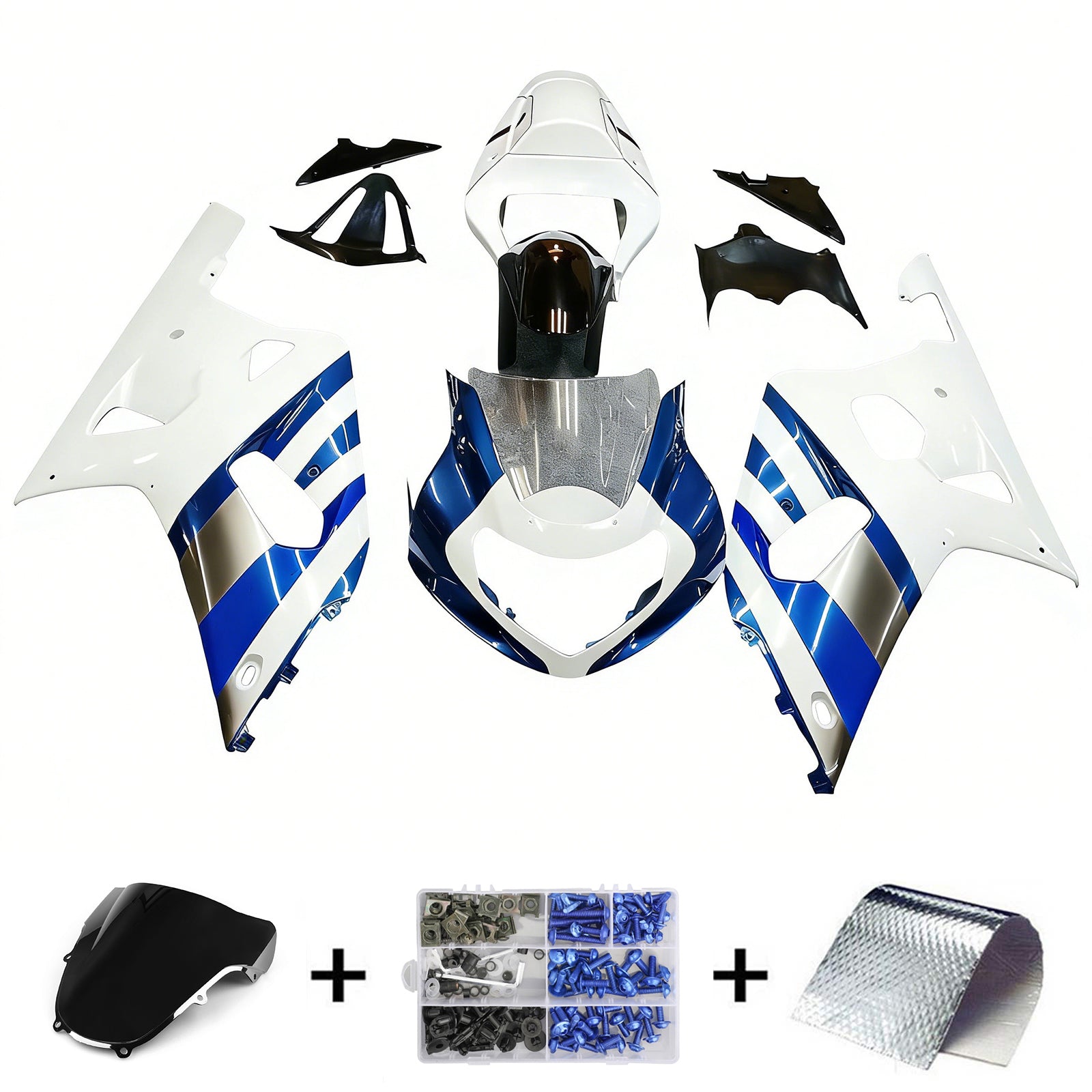 2001-2003 Suzuki GSXR600 2000-2003 GSXR750 K1 Injeksjon Fairing Kit karosseri