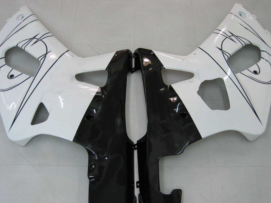 2001-2003 Suzuki GSXR 750 stroomlijnkappen Wit Zwart Alstare Corona Racing Generiek