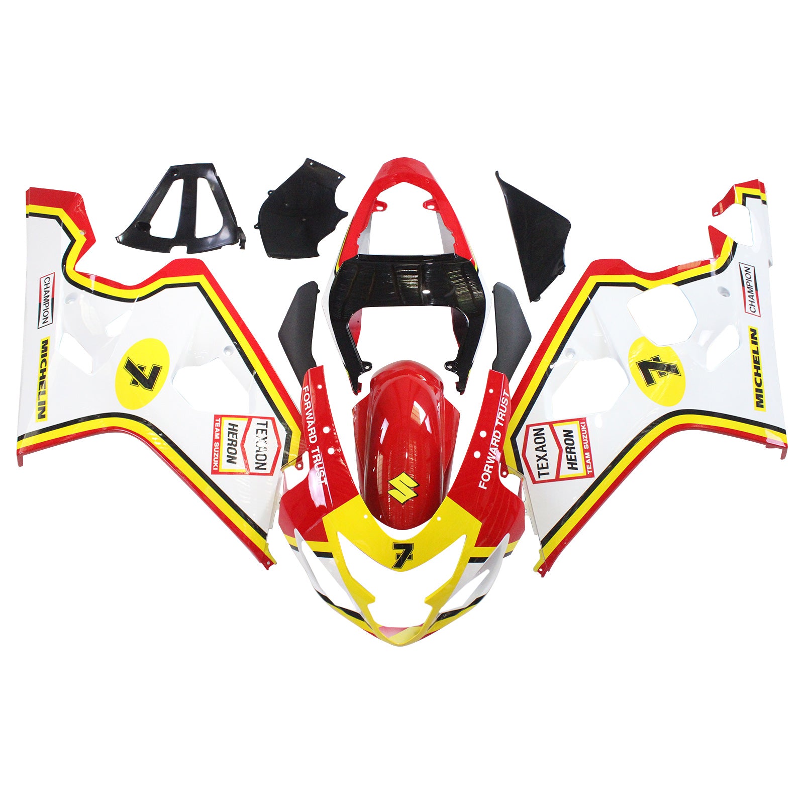 2004-2005 Suzuki GSXR 600/750 K4 Amotopart Injection Fairing Kit Bodywork Plastic ABS #111