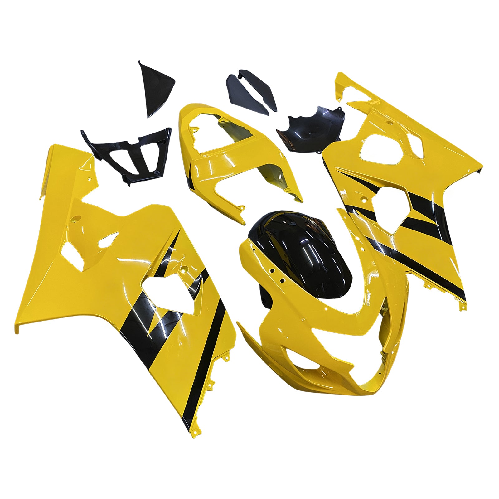 2004-2005 Suzuki GSXR 600/750 K4 Amotopart Kit de carénage d'injection carrosserie plastique ABS #135