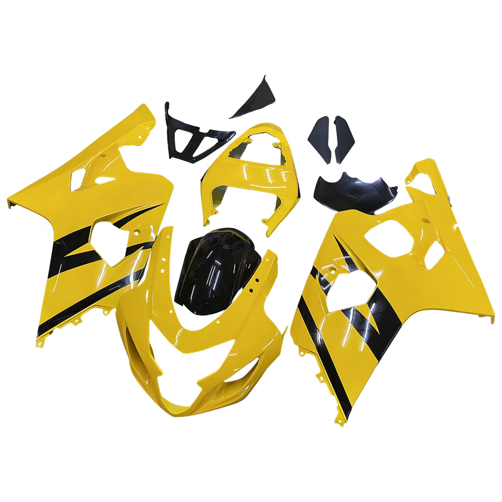 2004-2005 Suzuki GSXR 600/750 K4 Amotopart Kit de carénage d'injection carrosserie plastique ABS #135