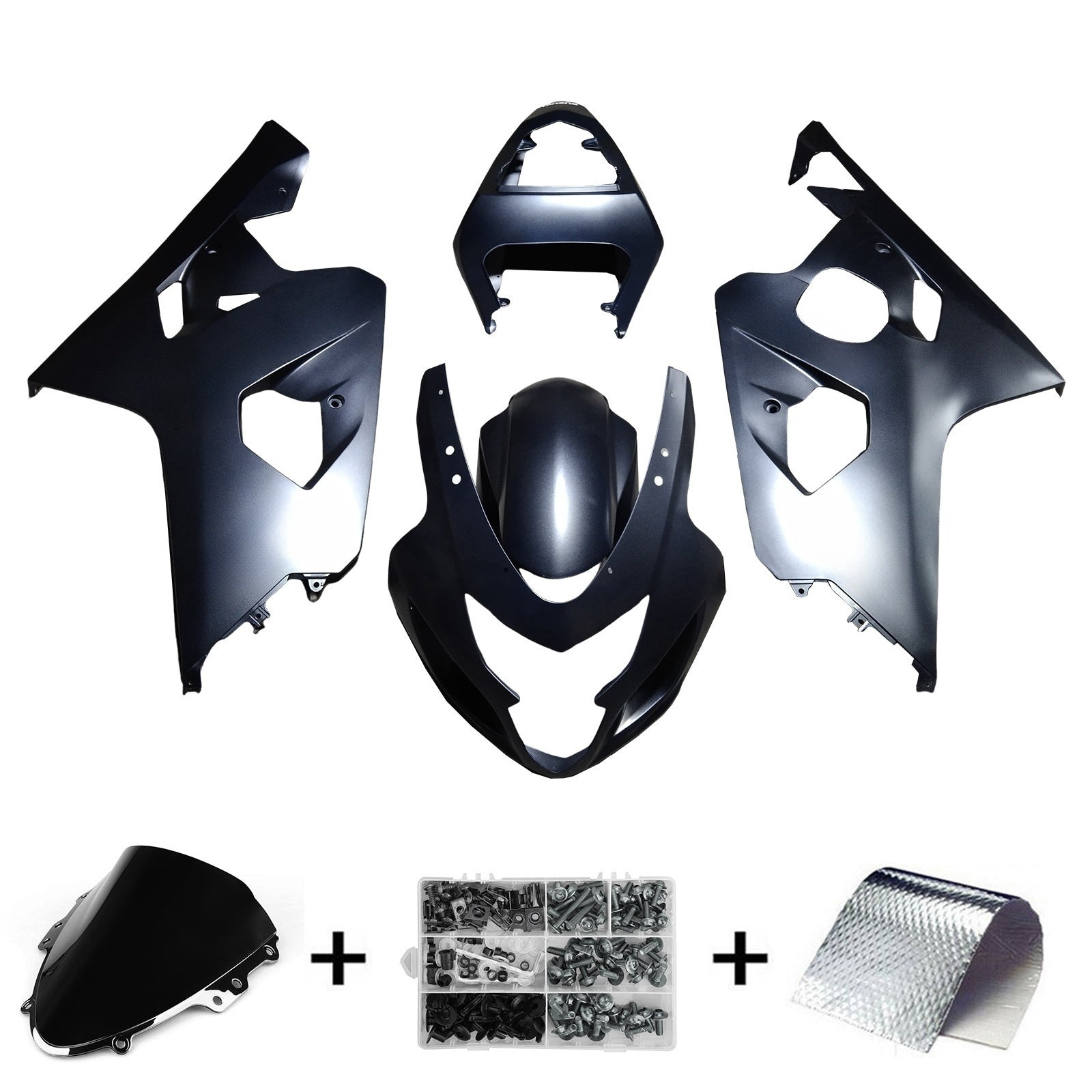 2004-2005 Suzuki GSXR 600/750 K4 Injeksjon Fairing Kit Bodywork Plastic ABS