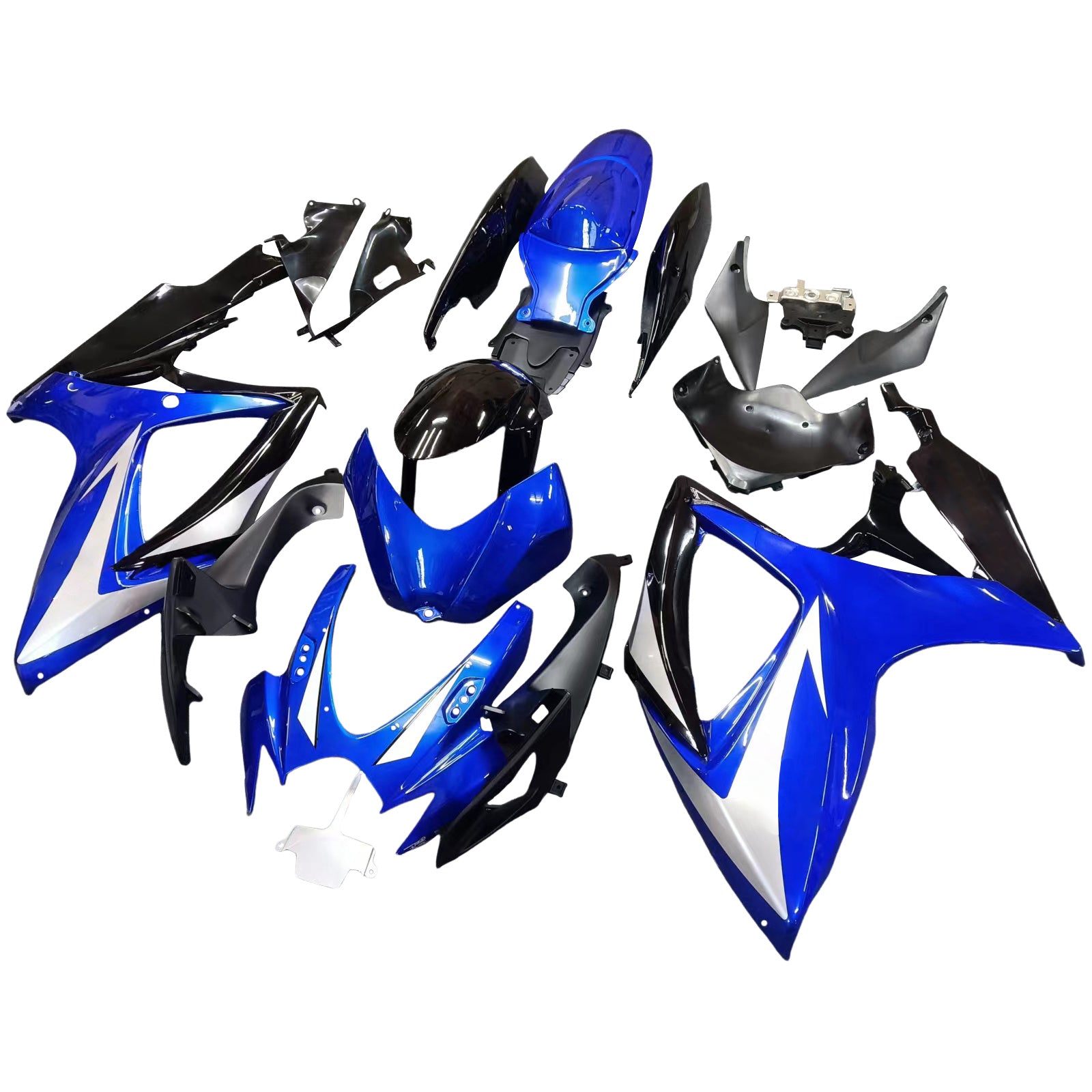 2006-2007 Suzuki GSXR 600 750 Blauw & Zwart GSXR Racing Stroomlijnkappen Generiek