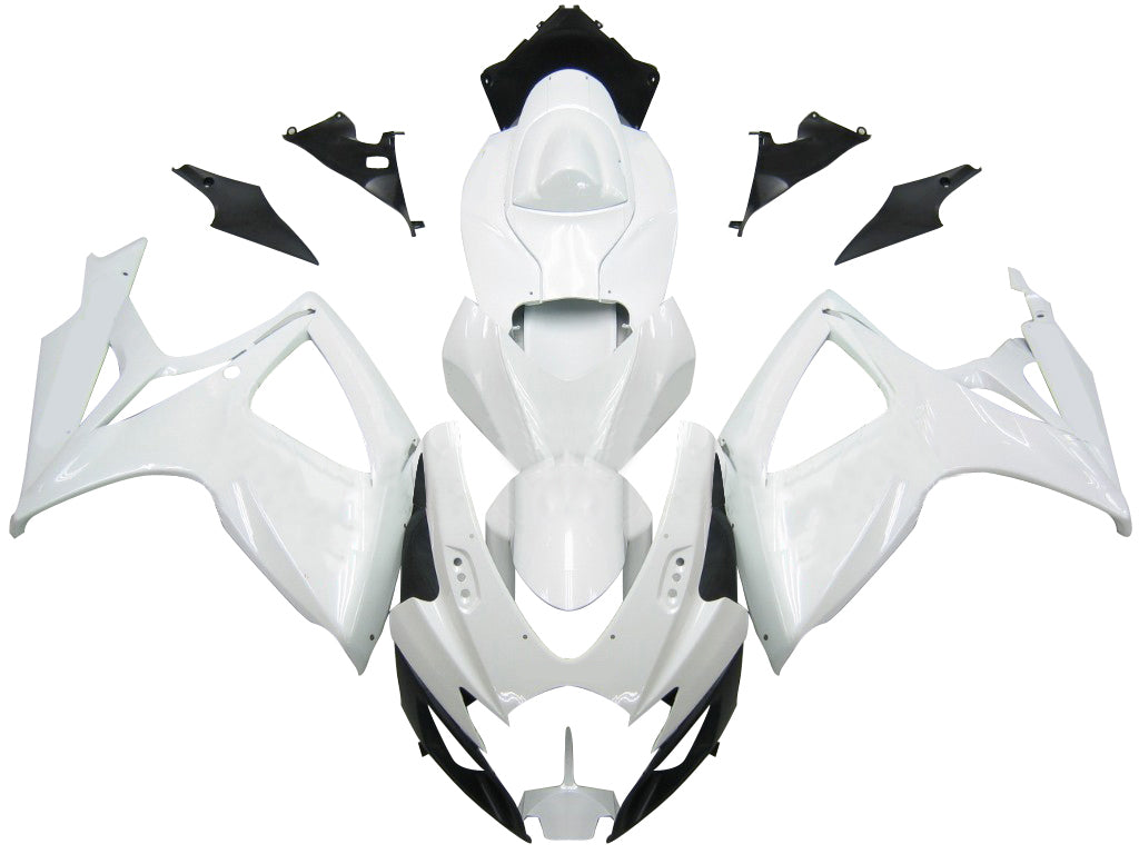 2006-2007 Suzuki GSXR 600 750 Carénages GSXR Racing Blanc Générique
