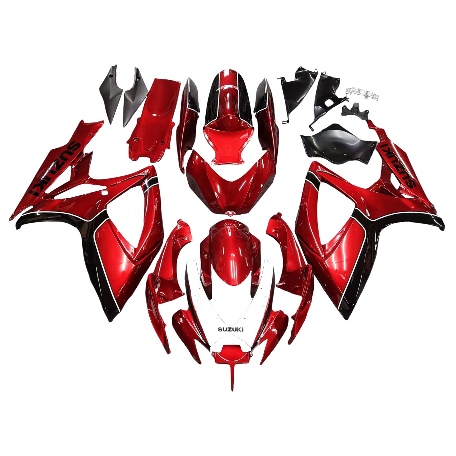 2006-2007 Suzuki GSXR 600/750 K6 Kit de carénage Amotopart Injection Bodywork Plastic Abs # 118