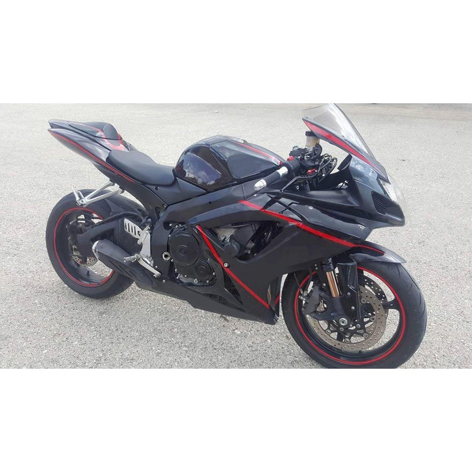 2006-2007 Suzuki GSXR 600/750 K6 Amotopart vstrekovacia kapotážová súprava karosérií Plast ABS #136