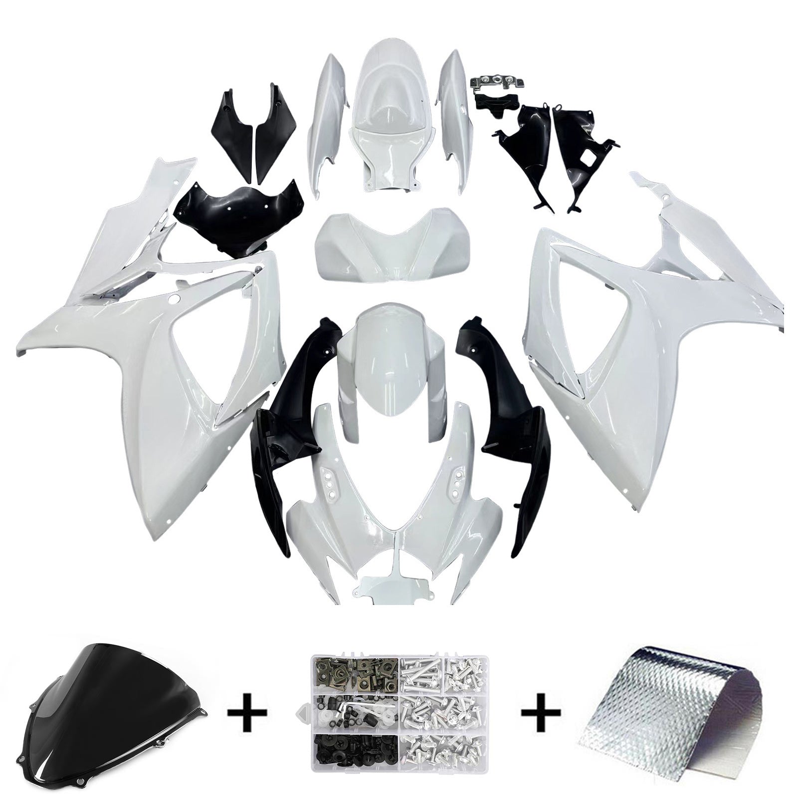 2006-2007 Suzuki GSXR 600/750 K6 Amotopart Injectiekuipset Carrosserie Kunststof ABS #155