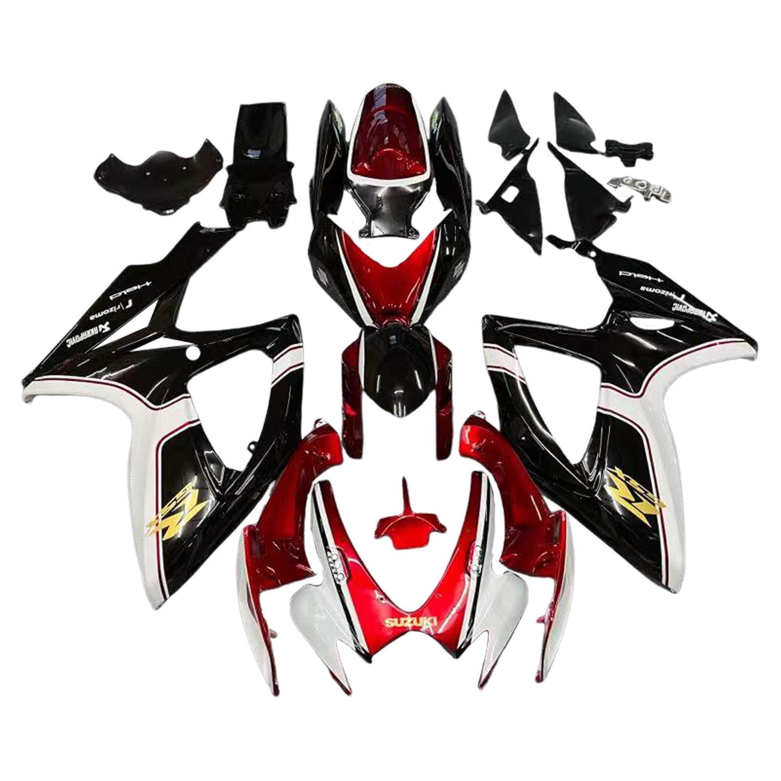 2006-2007 Suzuki GSXR 600/750 K6 Kit de carénage injectable Amotopart Bodywork Plastic Abs # 178