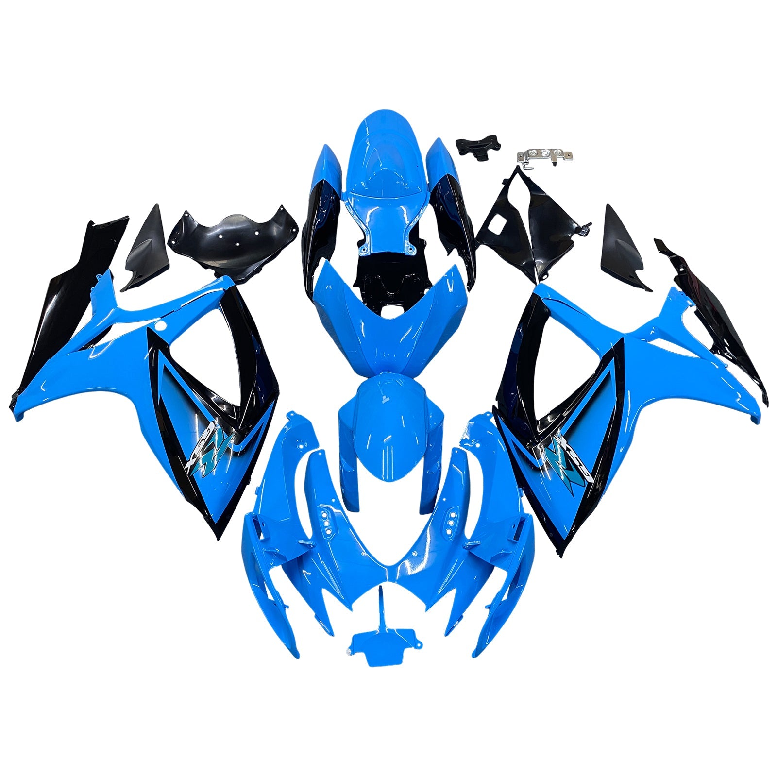 2006-2007 Suzuki GSXR 600/750 K6 Kit de carénage de camers de carrosserie en plastique Abs