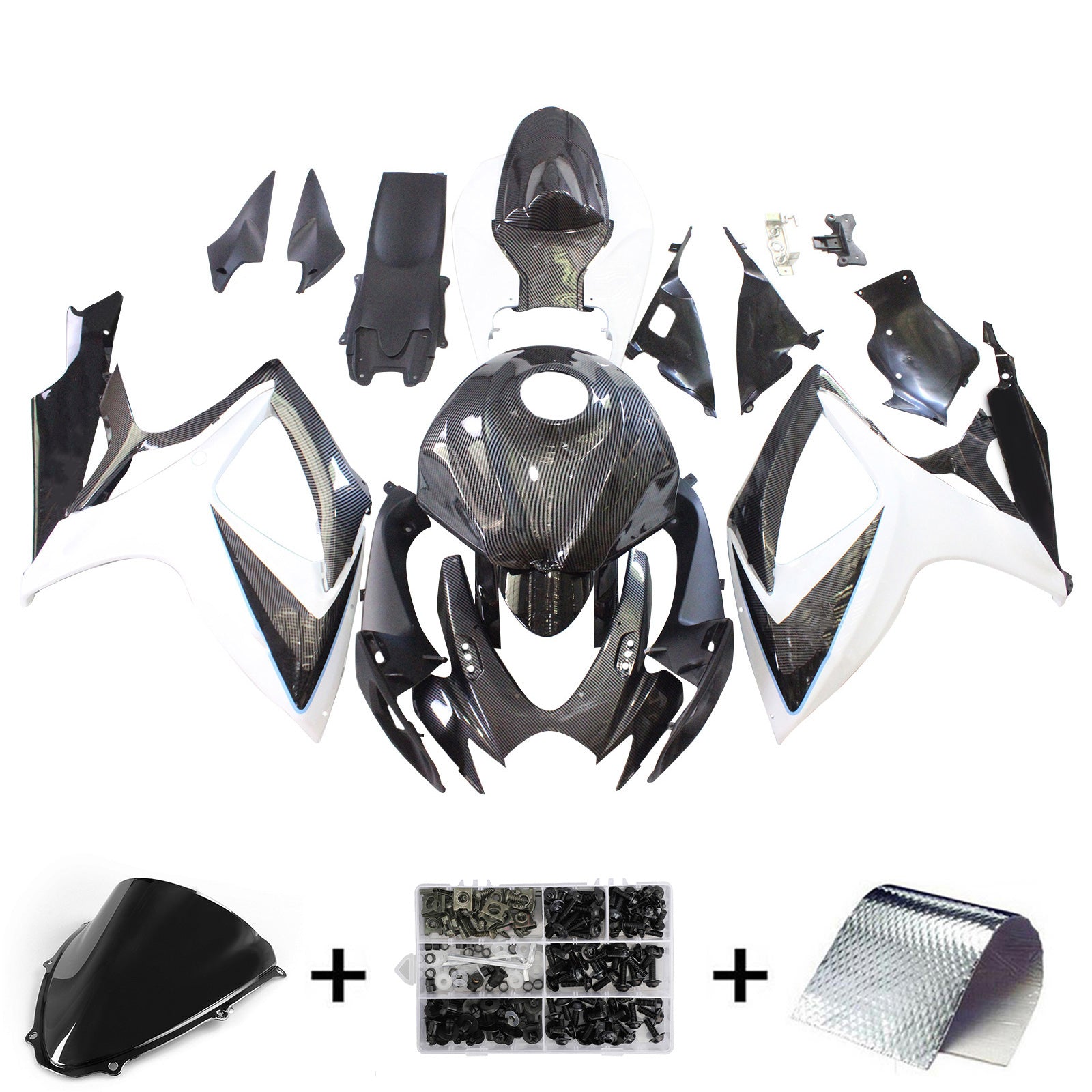 2006-2007 Suzuki GSXR 600/750 K6 Fairing Kit Bodywork Plastic ABS