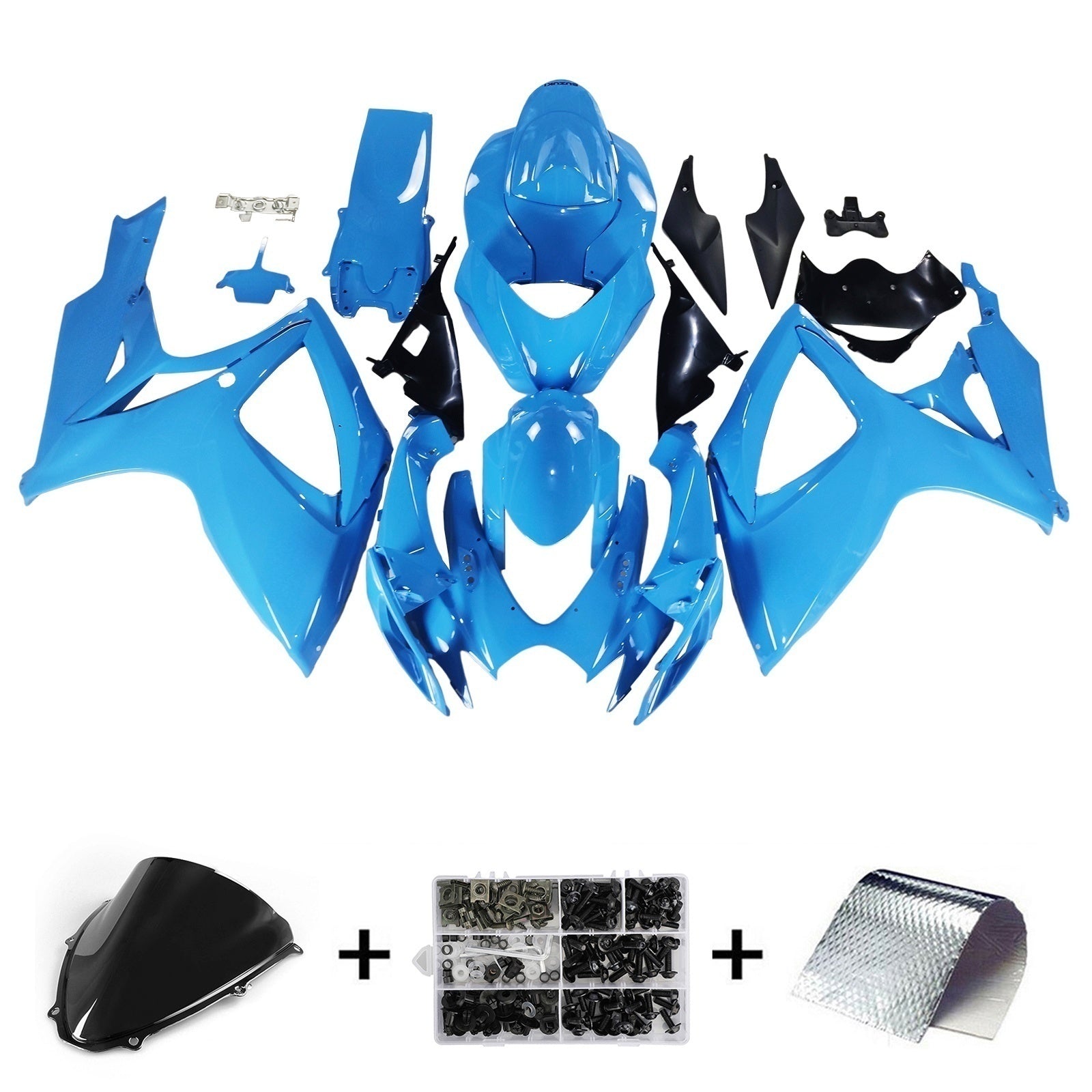 2006-2007 Suzuki GSXR 600/750 K6 Injeksjon Fairing Kit Bodywork Plastic ABS
