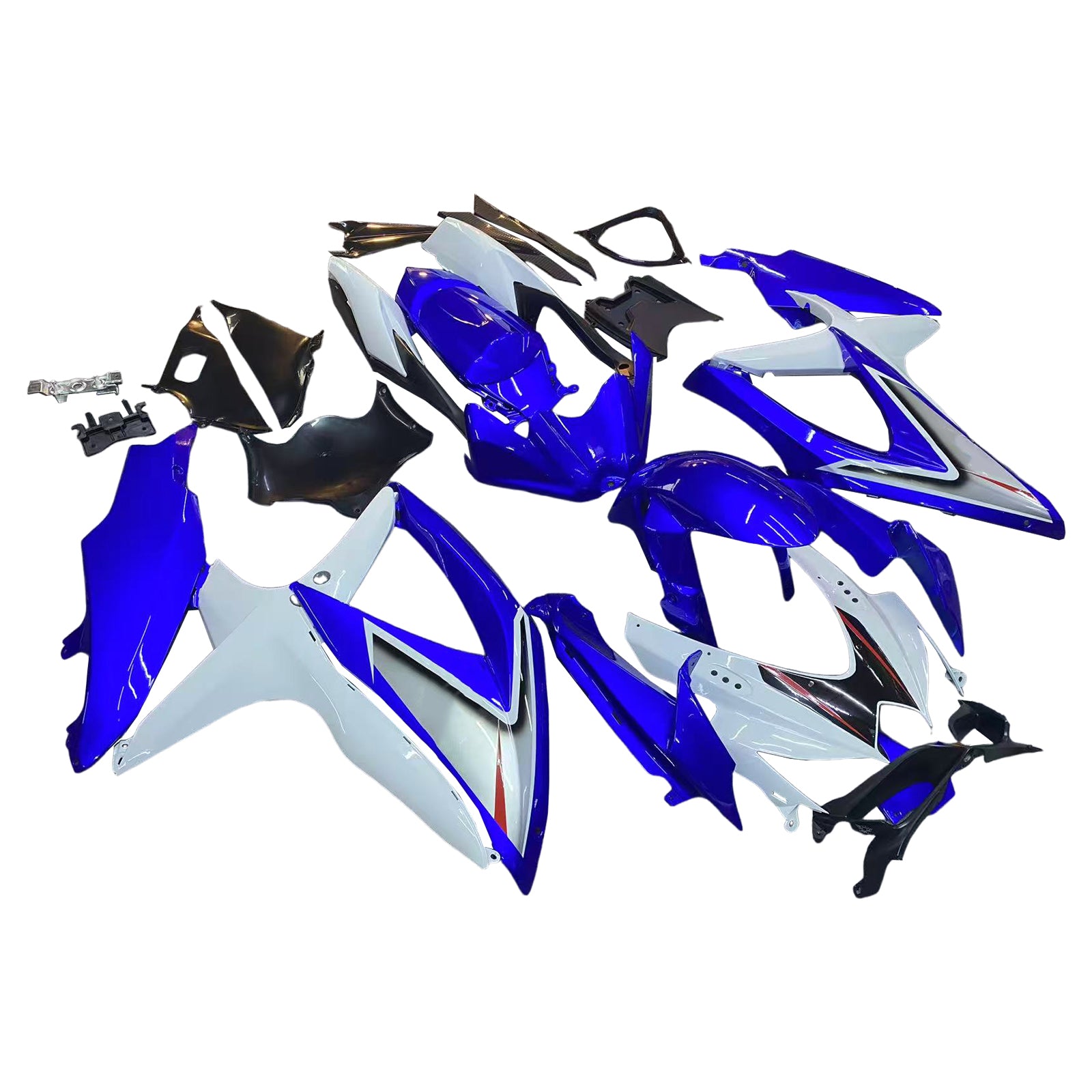 2008-2010 GSXR 600/750 Carénage de carrosserie bleu Ensemble de plastiques moulés par injection ABS générique