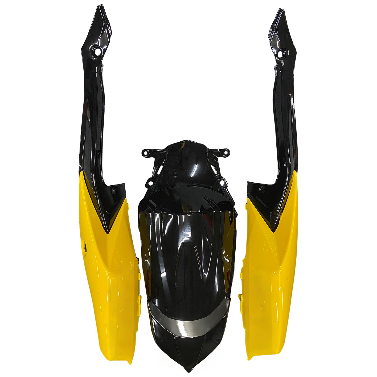 Suzuki GSXR 600 750 2008-2010 Negra & Carenados de carreras GSXR amarillos genéricos