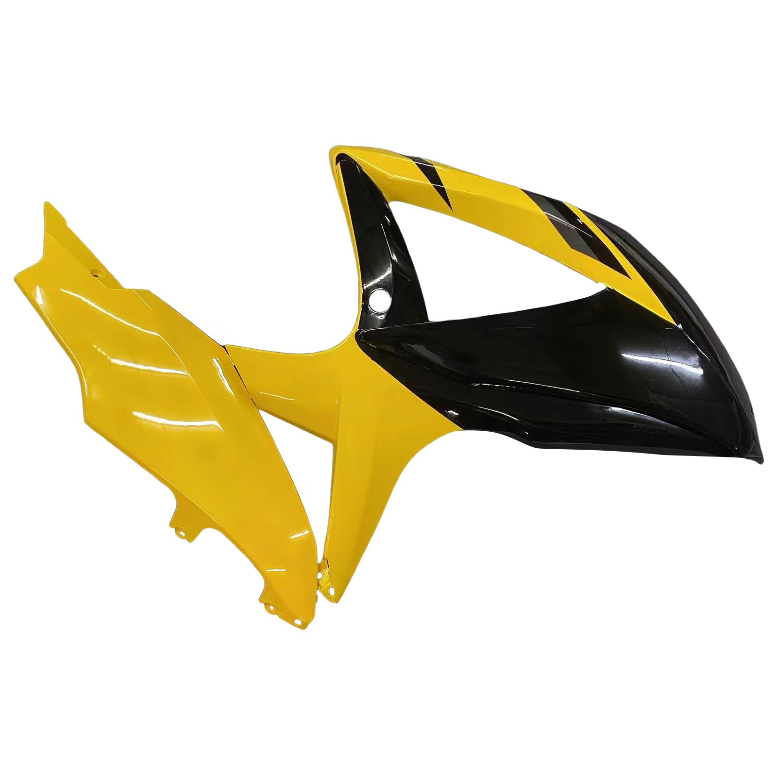 Suzuki GSXR 600 750 2008-2010 Negra & Carenados de carreras GSXR amarillos genéricos