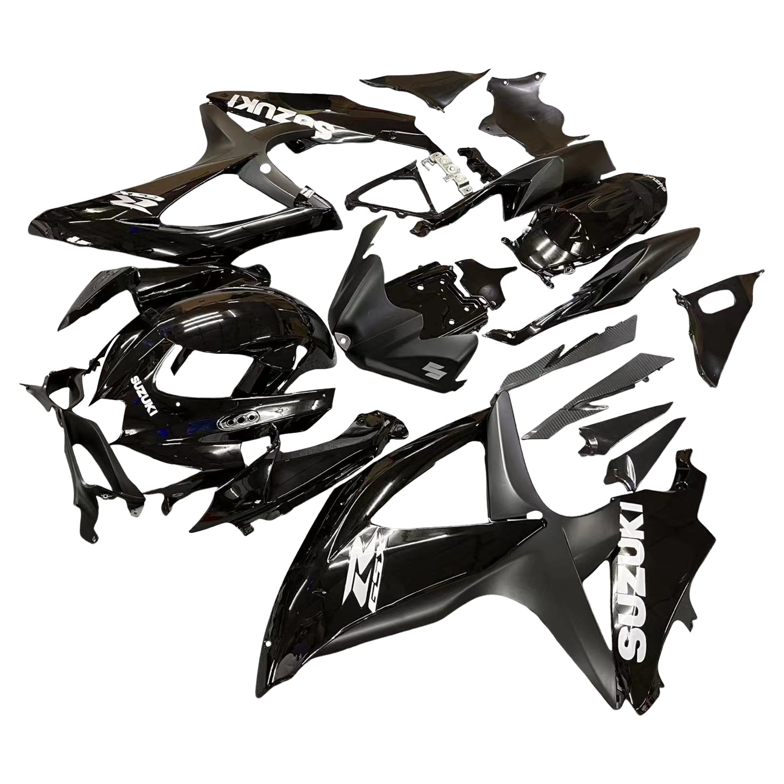 2008-2010 Suzuki GSXR 600 750 All Black Suzuki Racing Fairings Generic