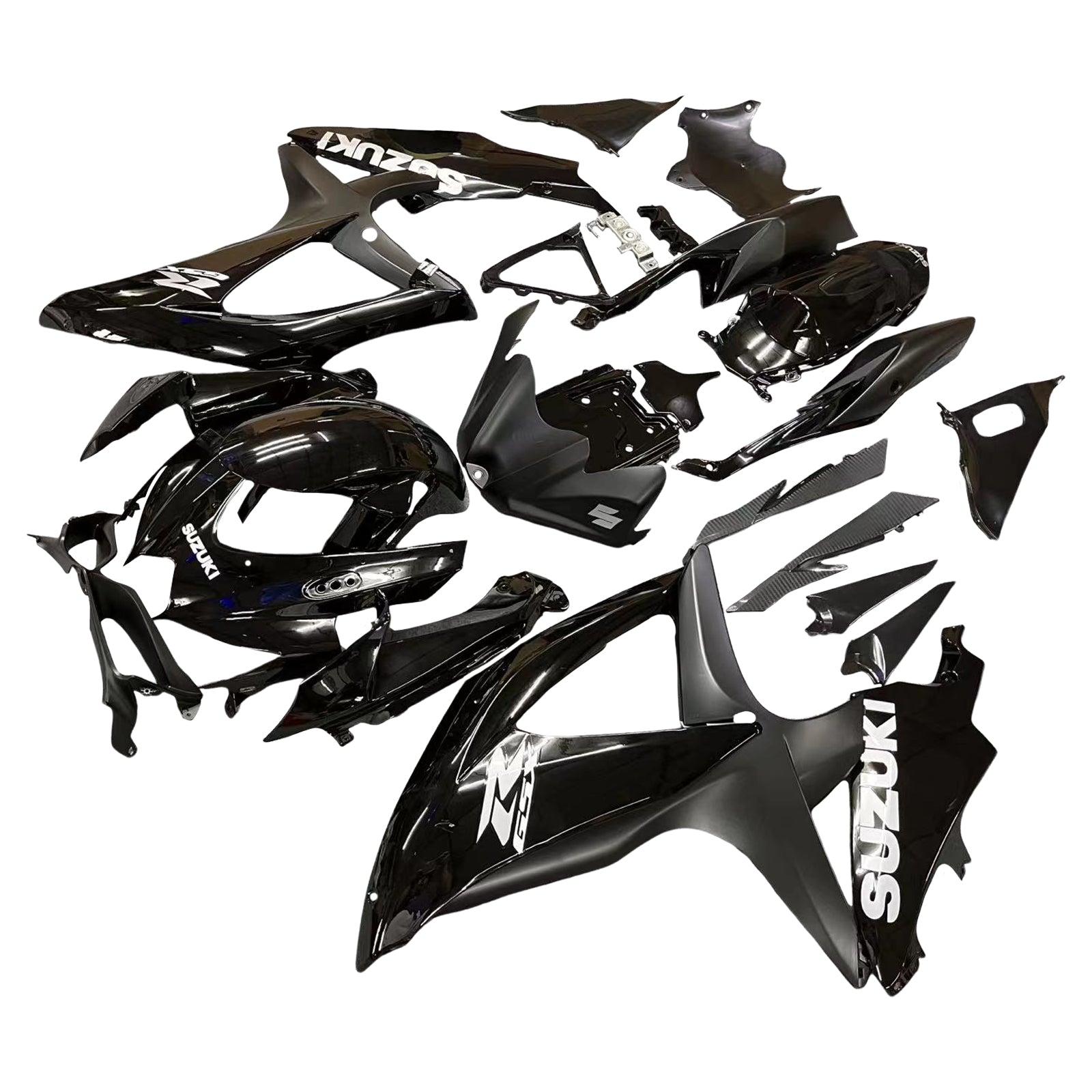 2008-2010 Suzuki GSXR 600 750 Všetky Black Suzuki Racing Fairings Generic