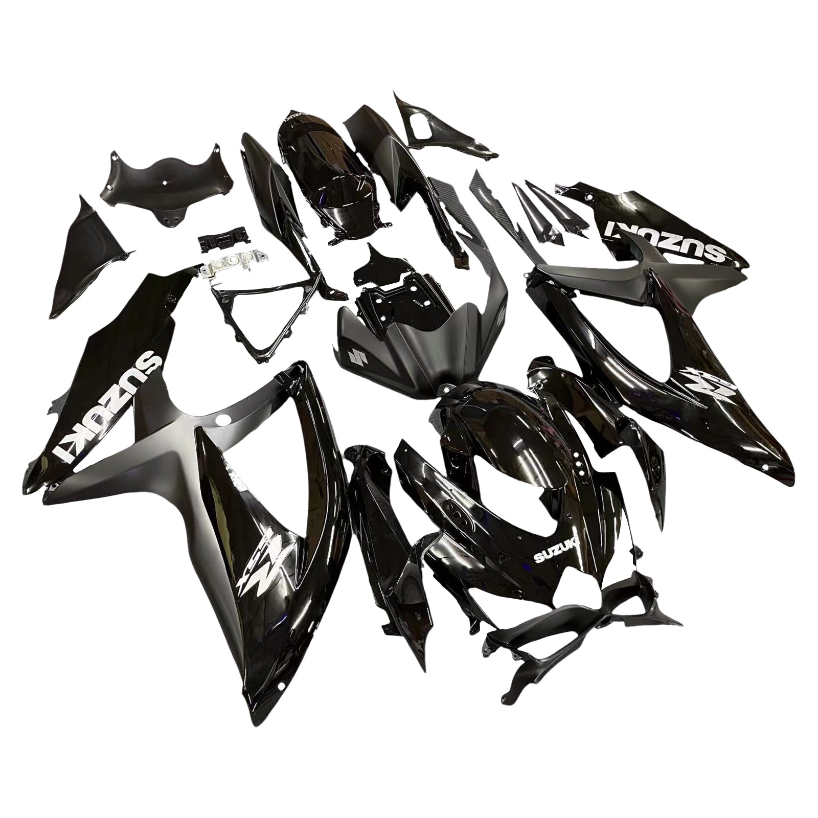 2008-2010 Suzuki GSXR 600 750 All Black Suzuki Racing Fairings Generic