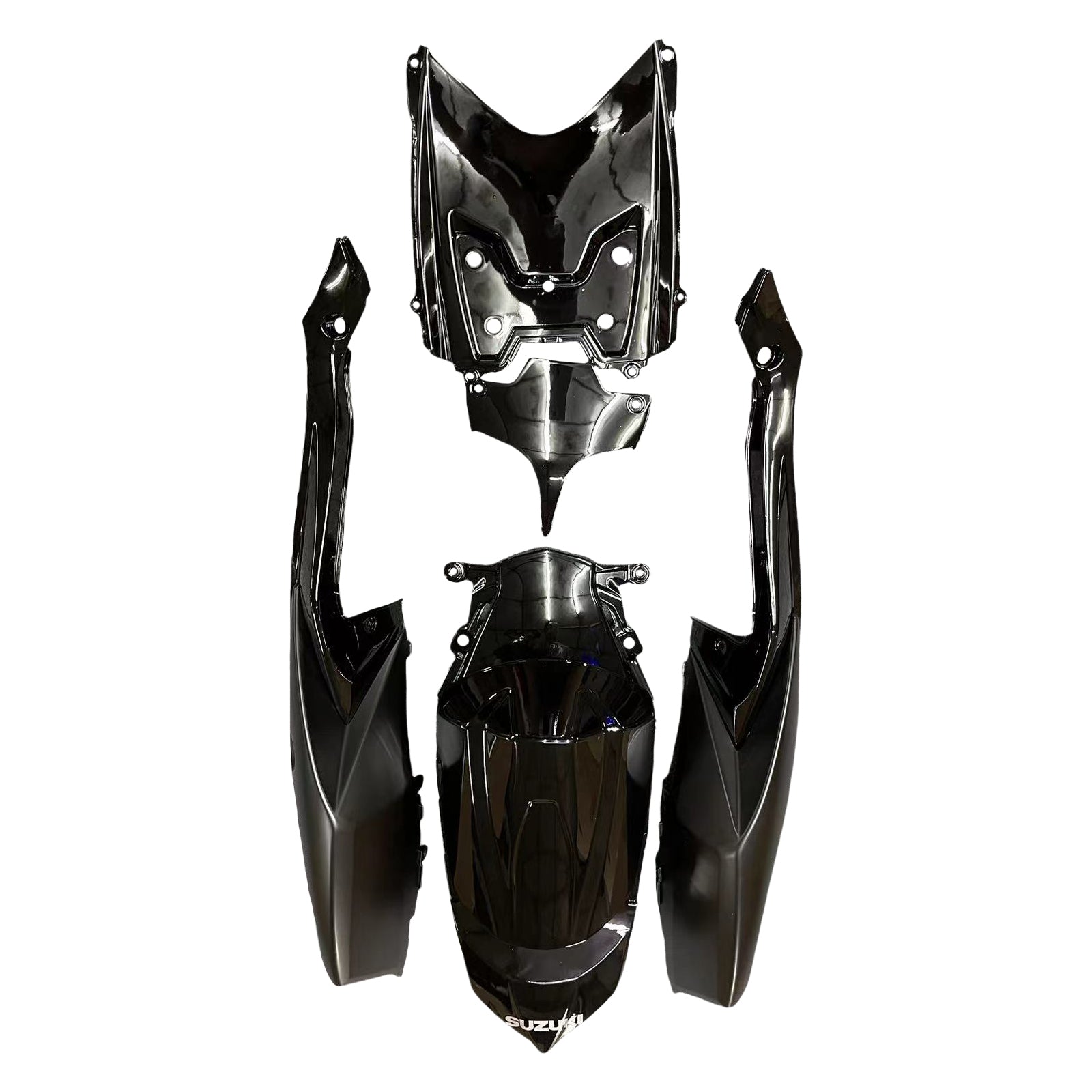 2008-2010 Suzuki GSXR 600 750 geheel zwarte Suzuki Racing stroomlijnkappen algemeen