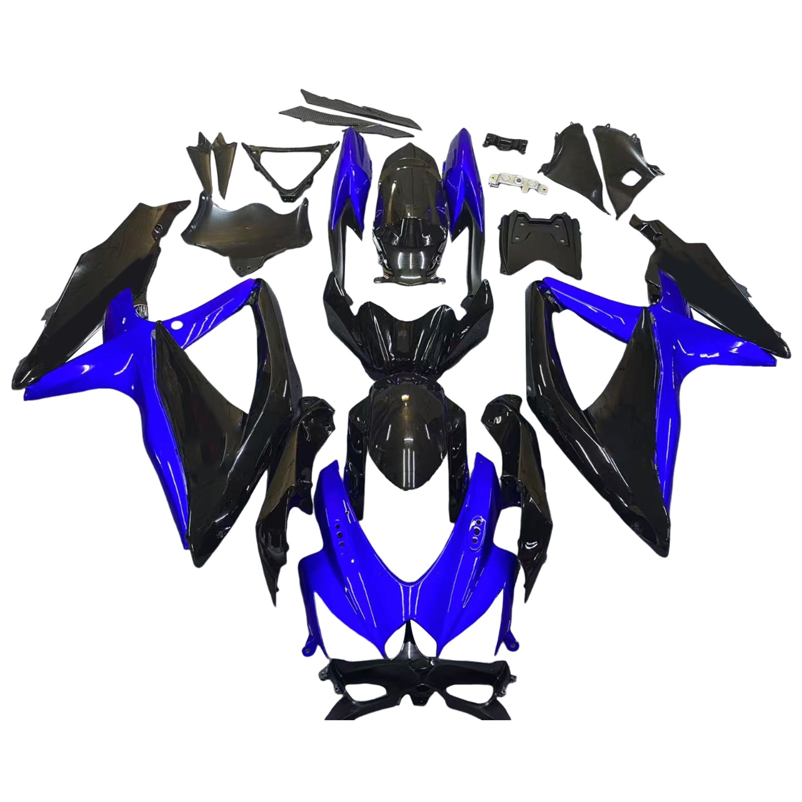 2008-2010 Suzuki GSXR 600 750 Bleu Noir GSXR Racing Carénages Générique