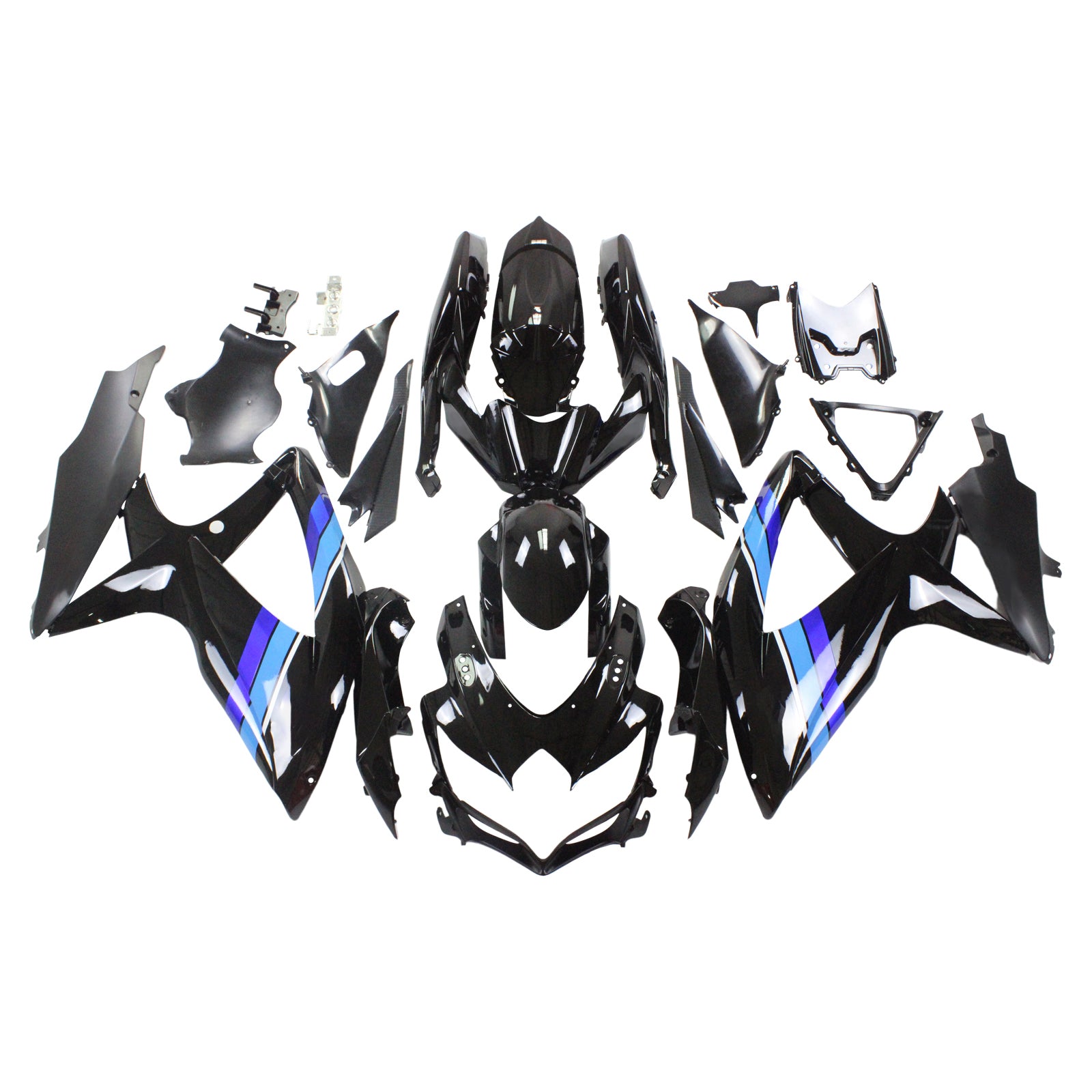2008-2010 Suzuki GSXR 600/750 K8 Amotopart Injection Fairing Kit Bodywork Plastic ABS #108