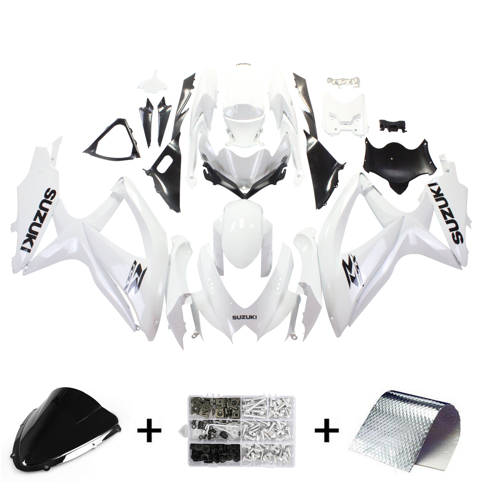 2008-2010 Suzuki GSXR 600/750 K8 Injection Fairing Kit Bodywork Plastic ABS